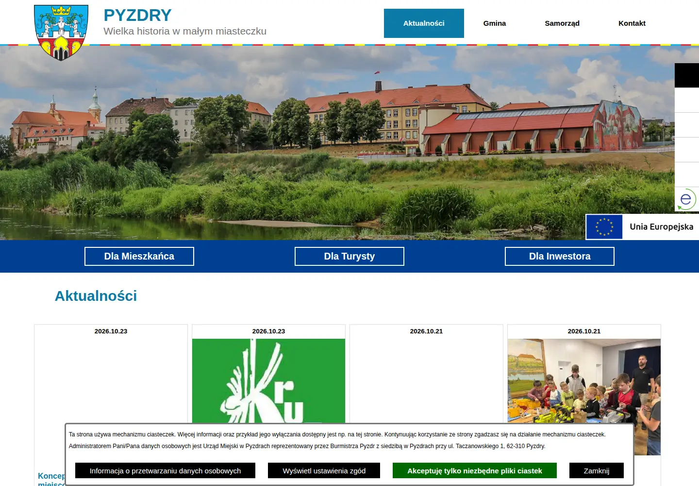 Screenshot of pyzdry.pl