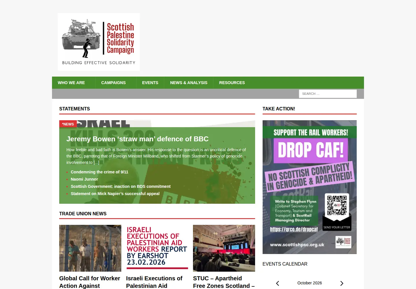 Screenshot of scottishpsc.org.uk