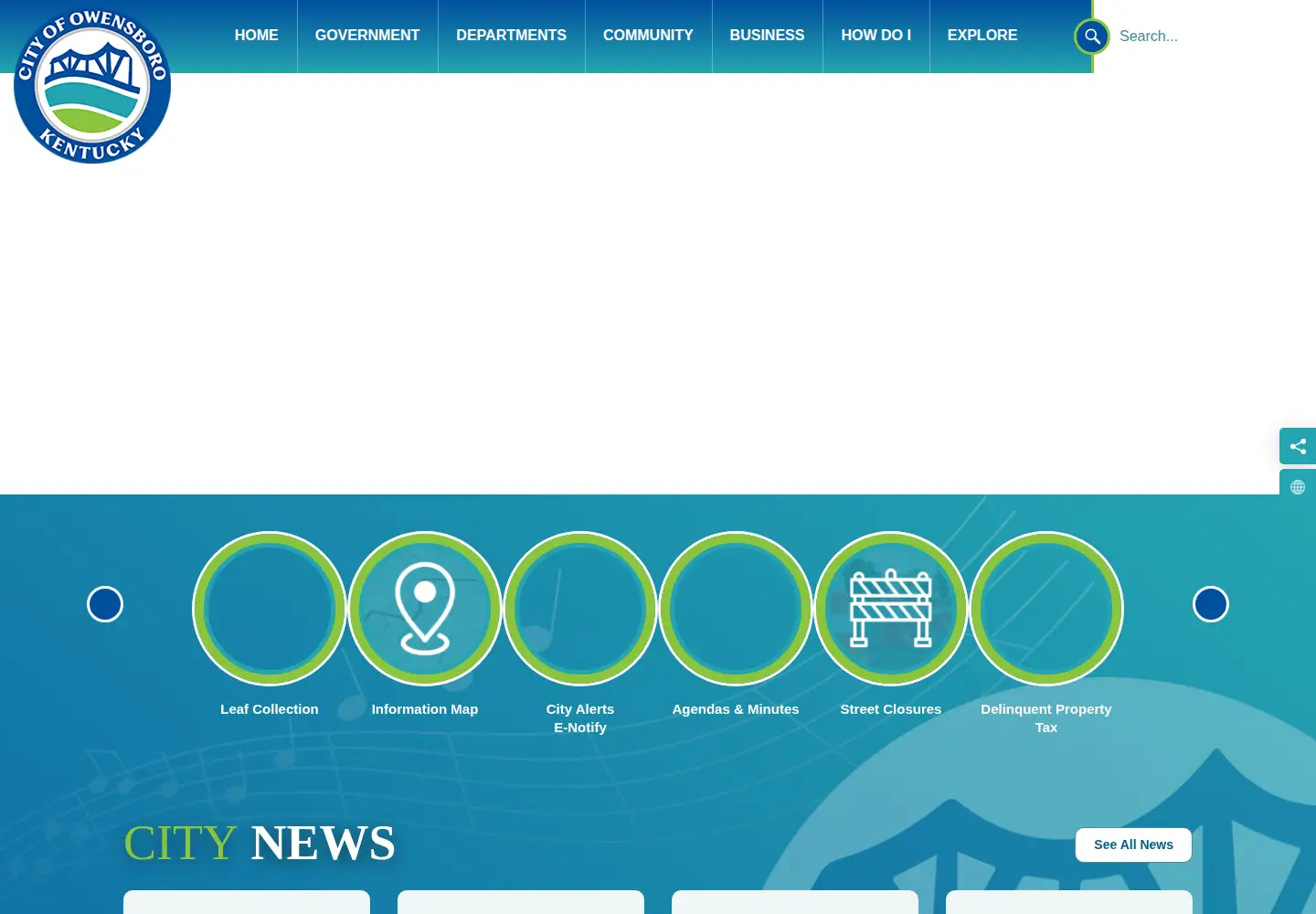 Captured homepage of owensboro.org in the current scan