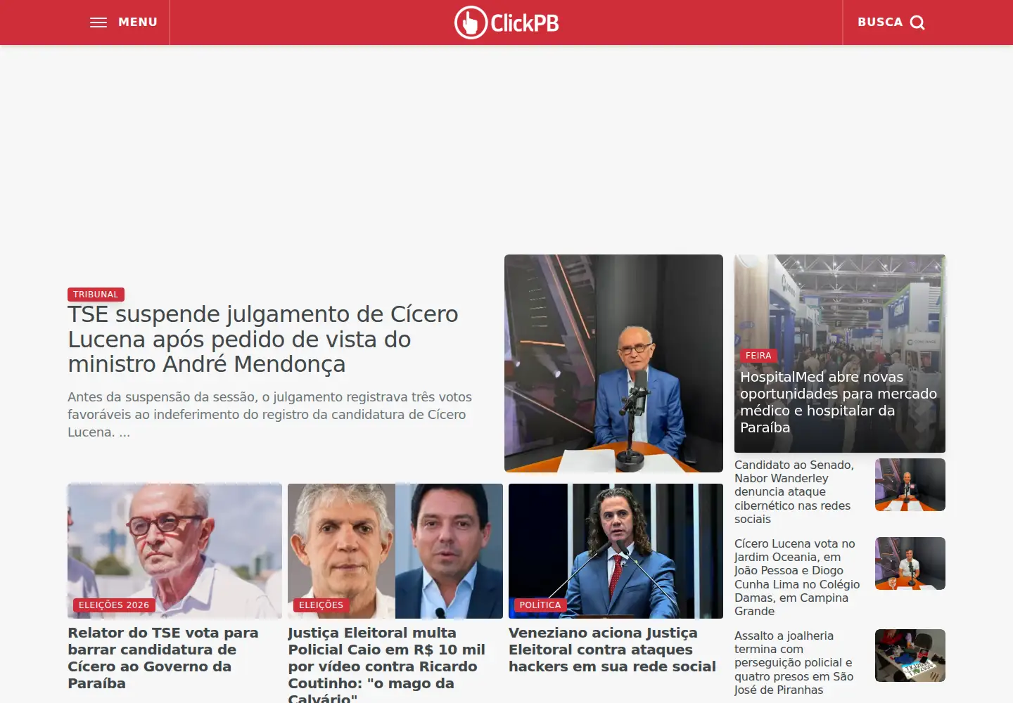 Screenshot of clickpb.com.br