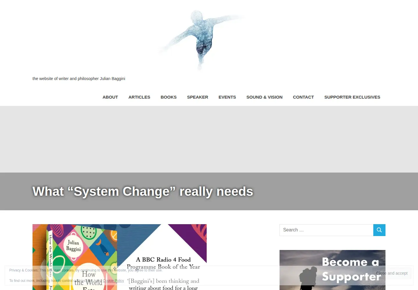 Screenshot of julianbaggini.com