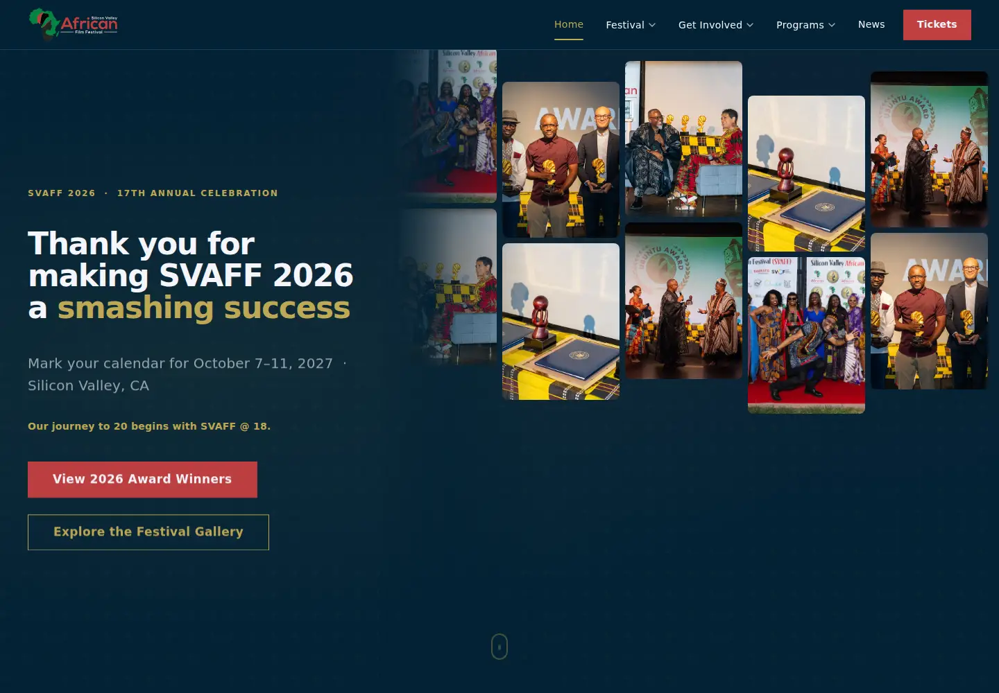 Screenshot of svaff.org