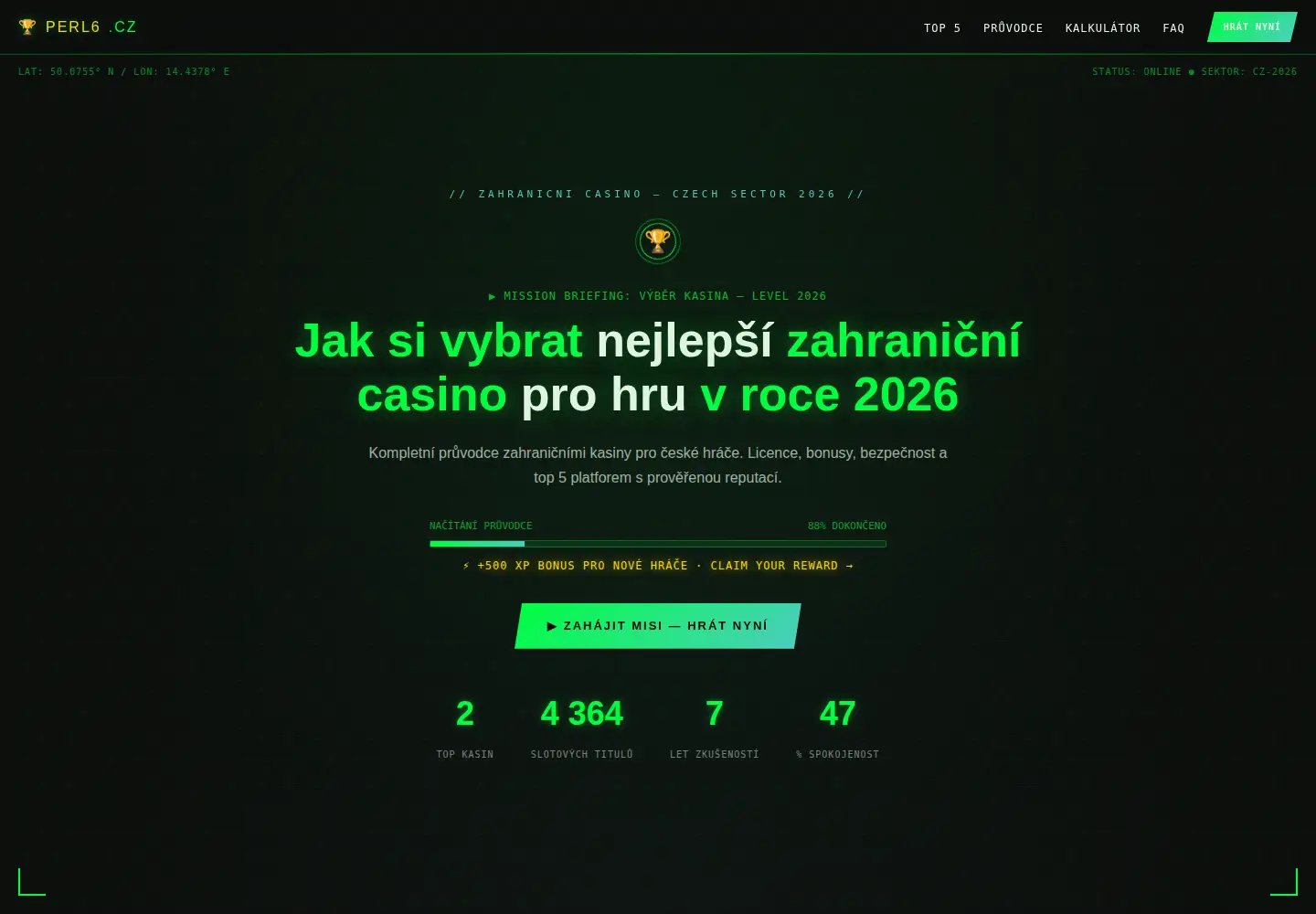 Screenshot of perl6.cz