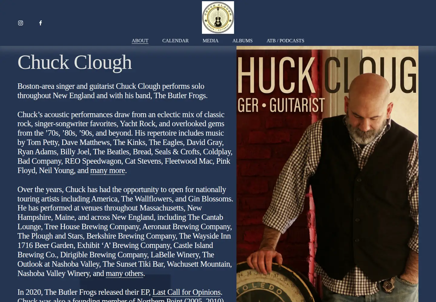 Captured homepage of abovethebasement.com in the current scan
