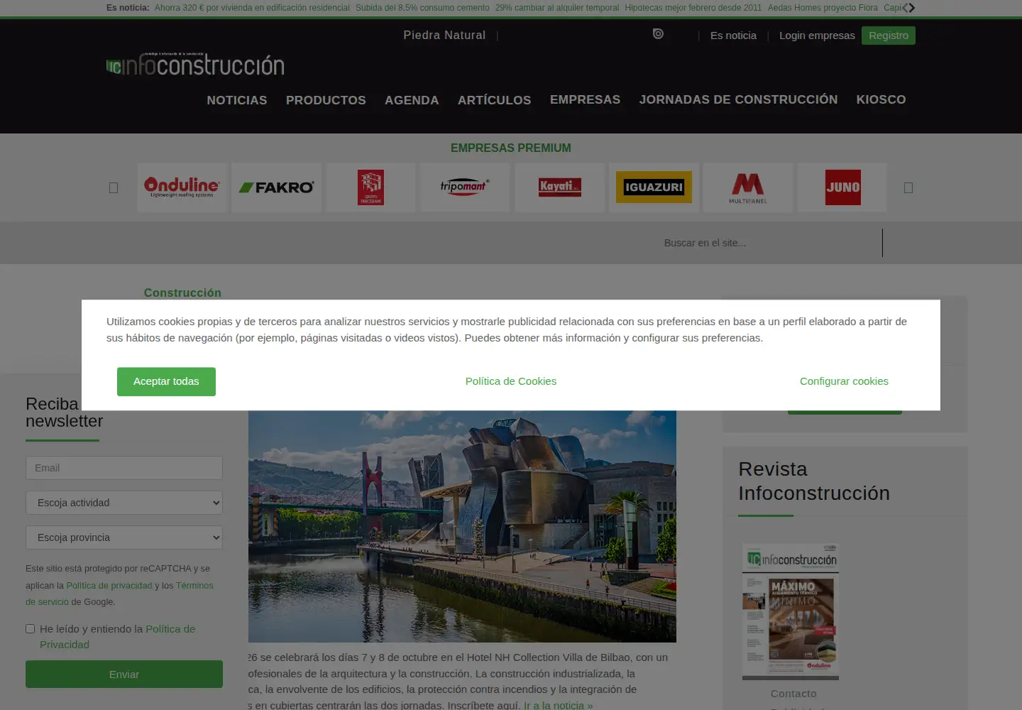 Screenshot of infoconstruccion.es