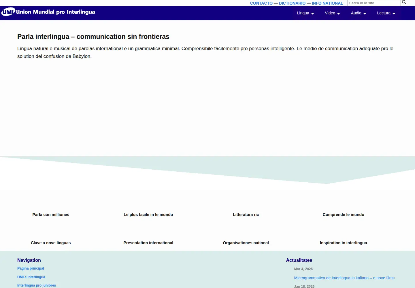 Screenshot of interlingua.com