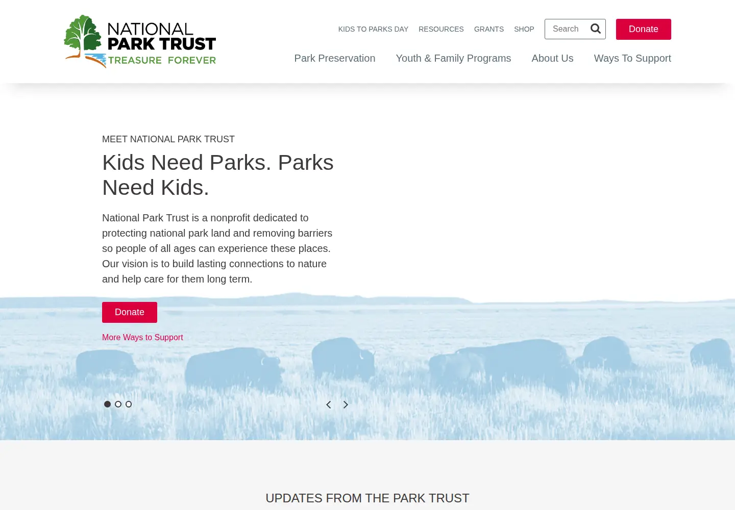 Screenshot of parktrust.org