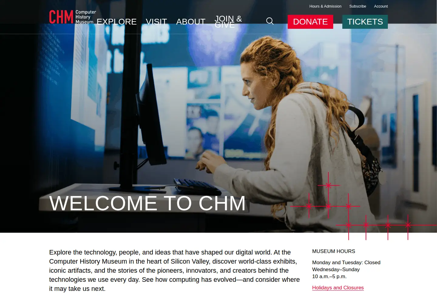 Screenshot of computerhistory.org