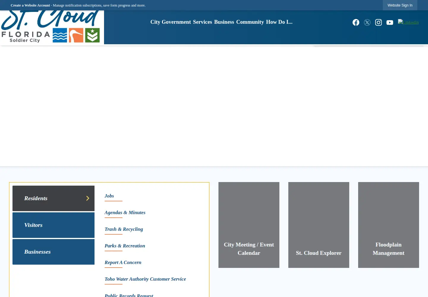 Screenshot of stcloud.org