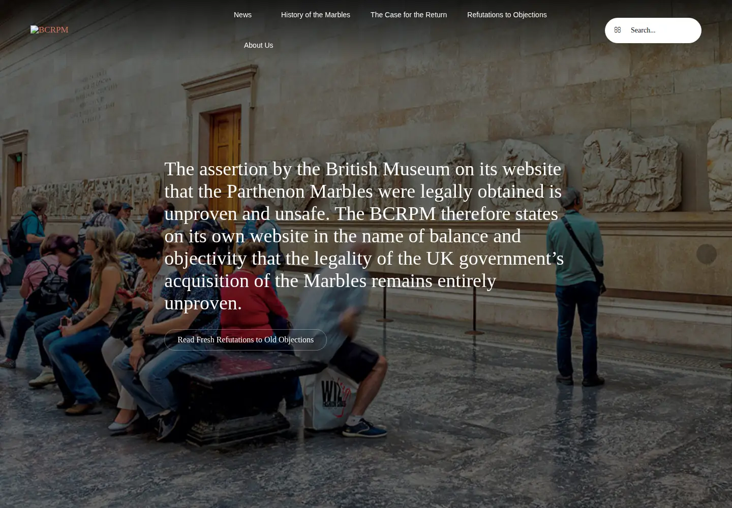 Captured homepage of parthenonuk.com in the current scan
