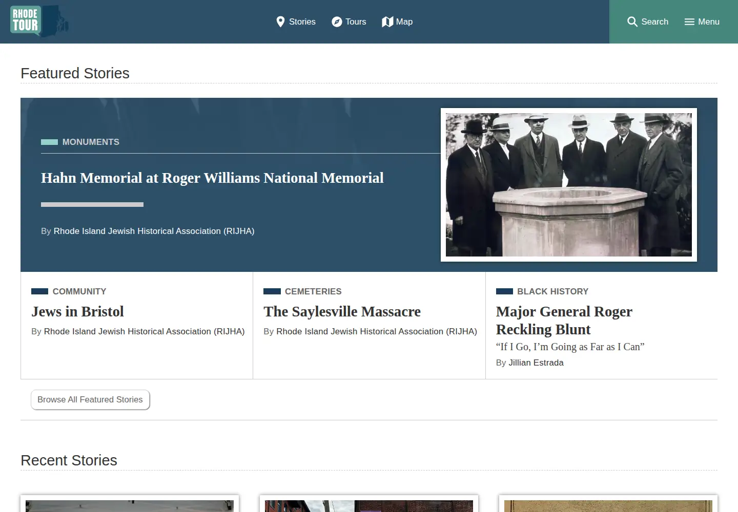 Screenshot of rhodetour.org