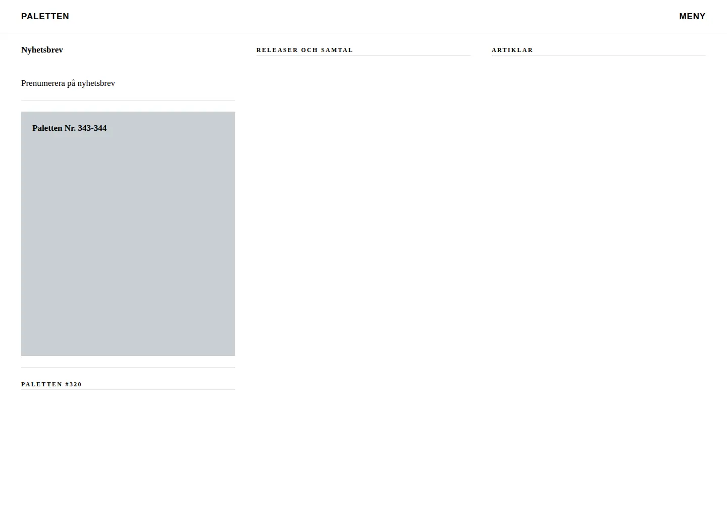 Screenshot of paletten.net