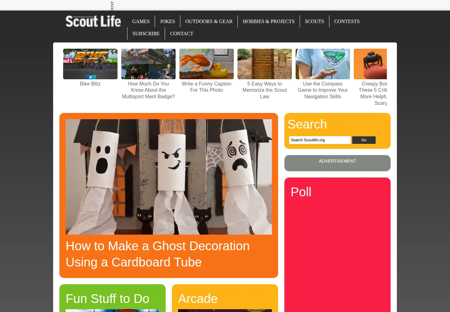 Screenshot of scoutlife.org