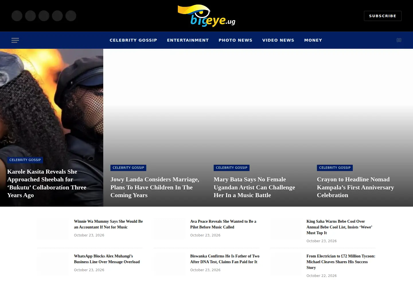 Screenshot of bigeye.ug