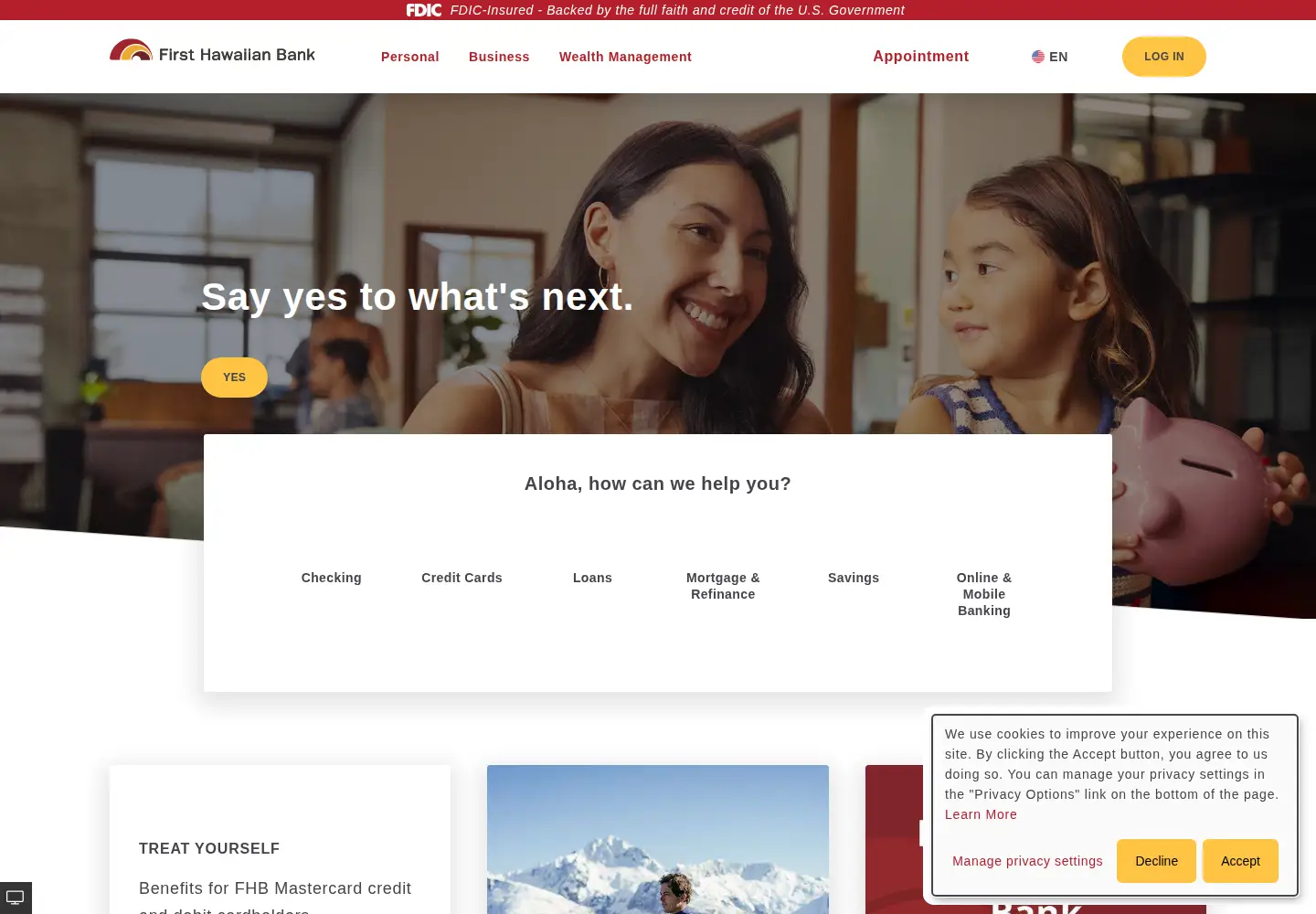 Screenshot of fhb.com