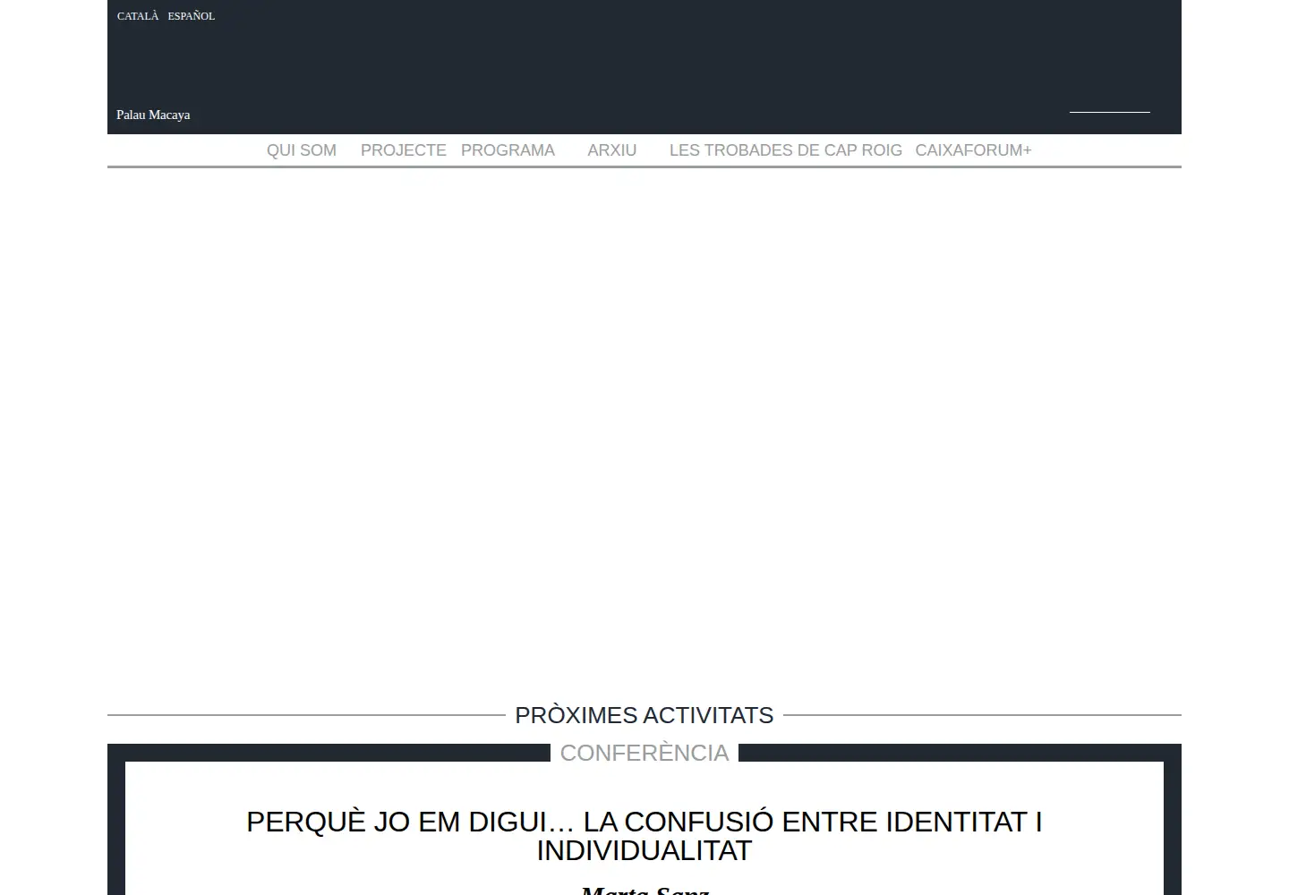 Screenshot of escolaeuropeadhumanitats.com