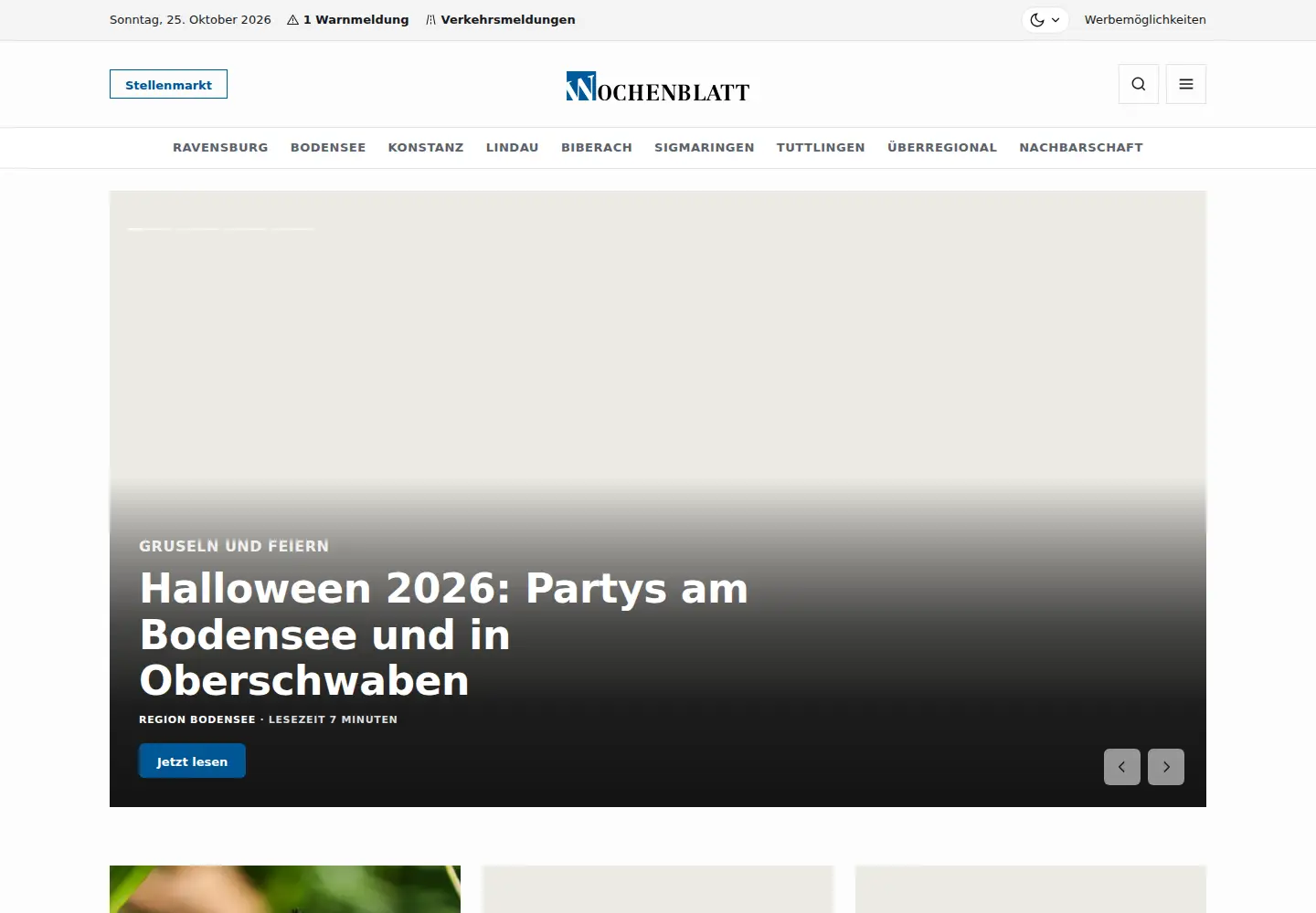 Screenshot of wochenblatt-news.de