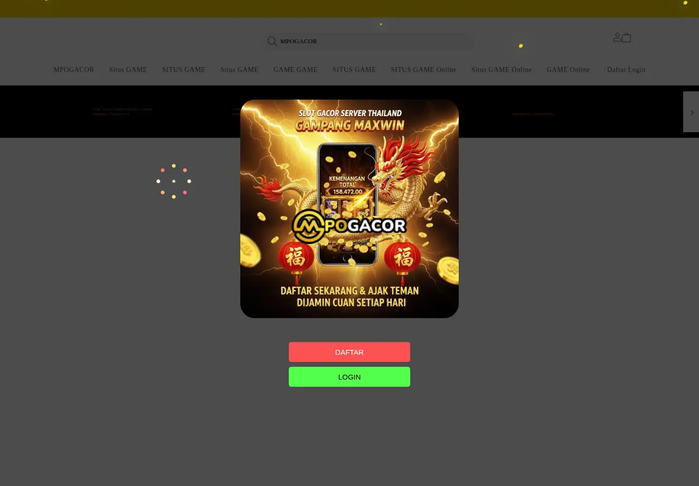 Captured homepage of afpakwar.com in the current scan