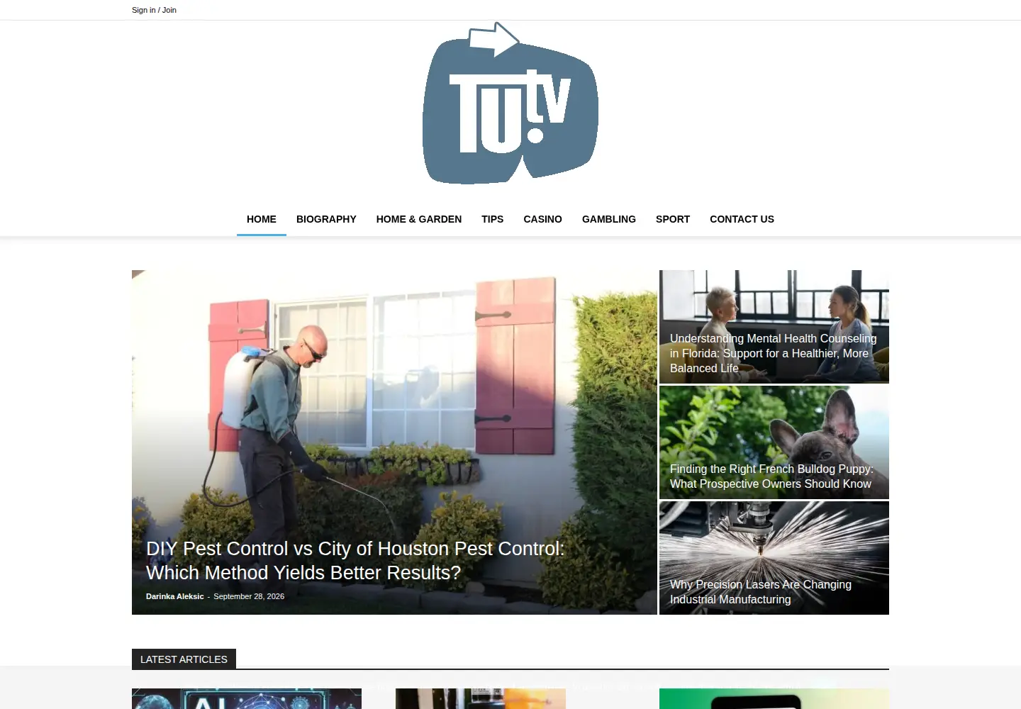 Screenshot of tu.tv