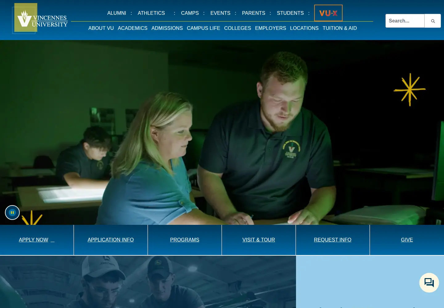Screenshot of vinu.edu