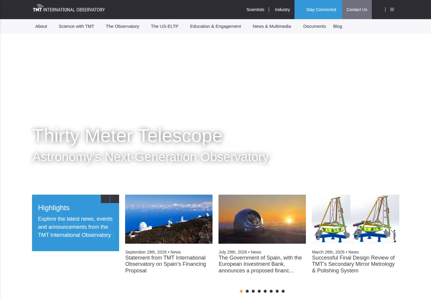 Screenshot of tmt.org