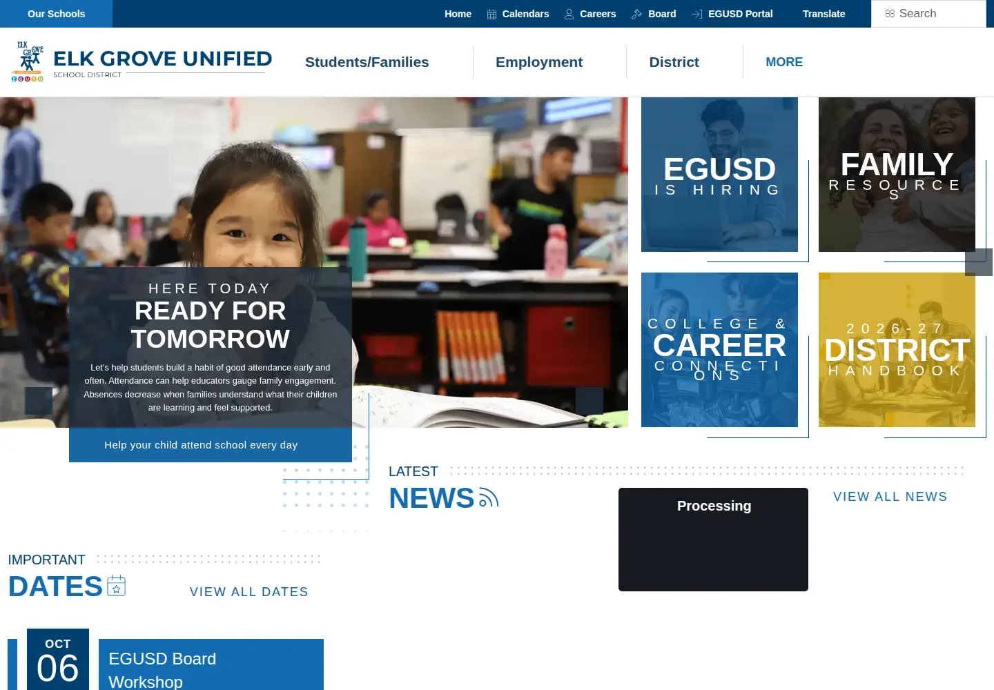 Screenshot of egusd.net