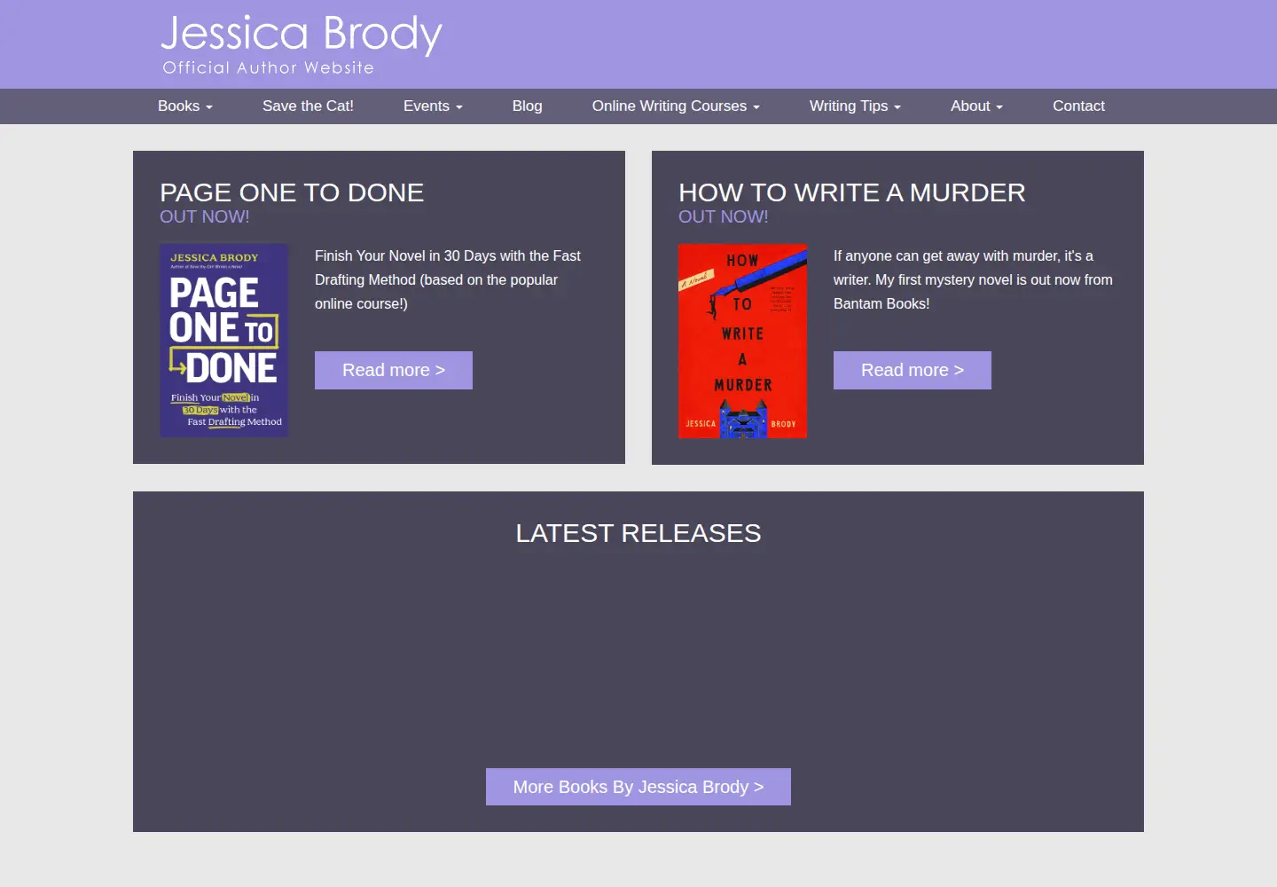 Screenshot of jessicabrody.com