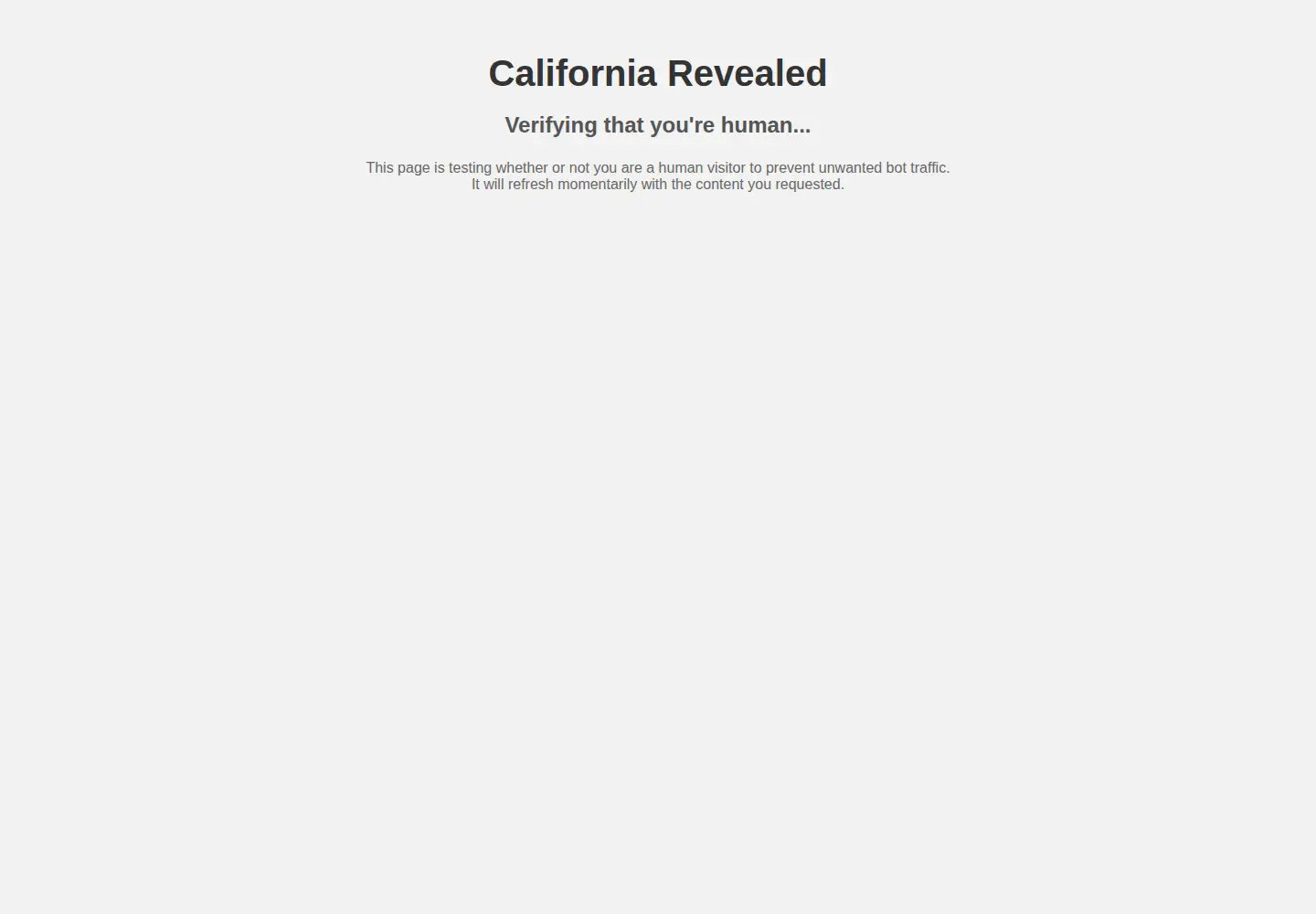 Screenshot of californiarevealed.org