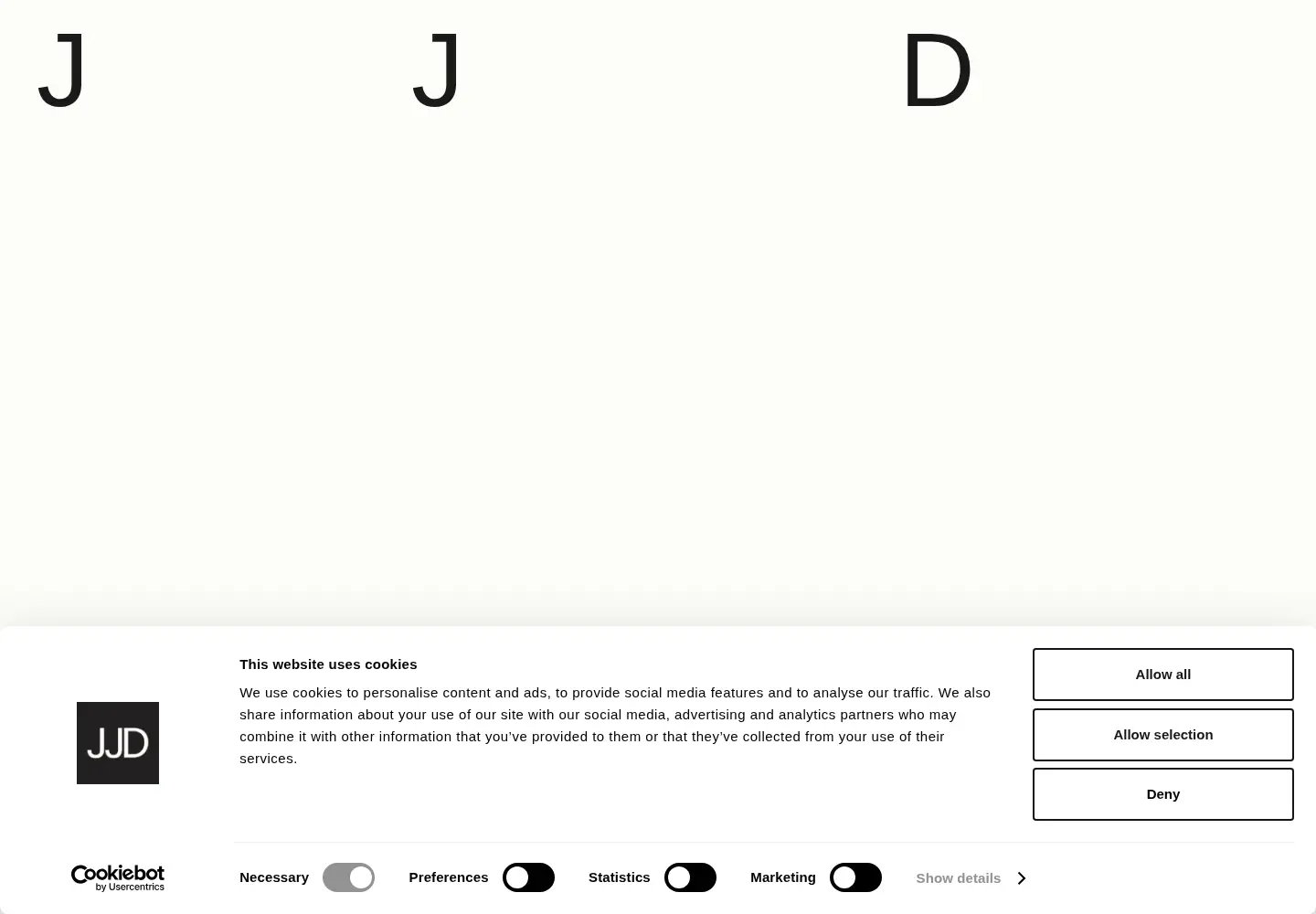 Captured homepage of jacobjensendesign.com in the current scan