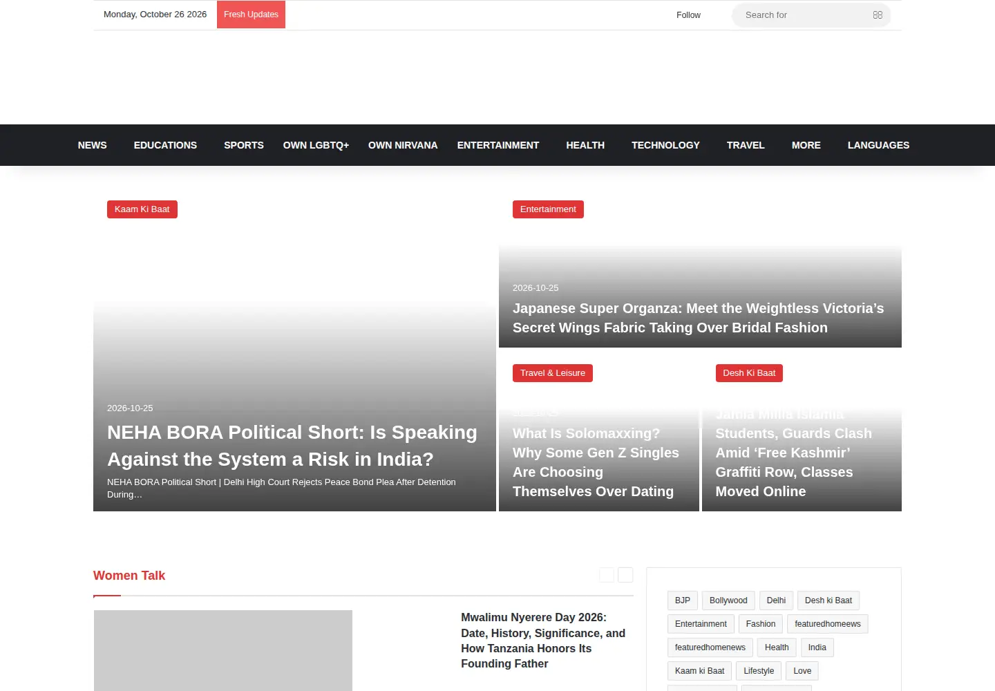 Screenshot of oneworldnews.com