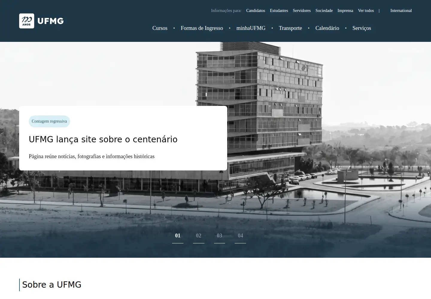 Screenshot of ufmg.br