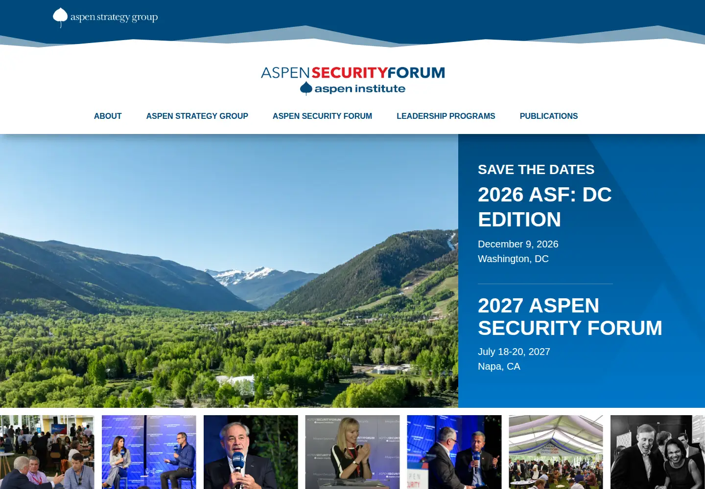 Screenshot of aspensecurityforum.org