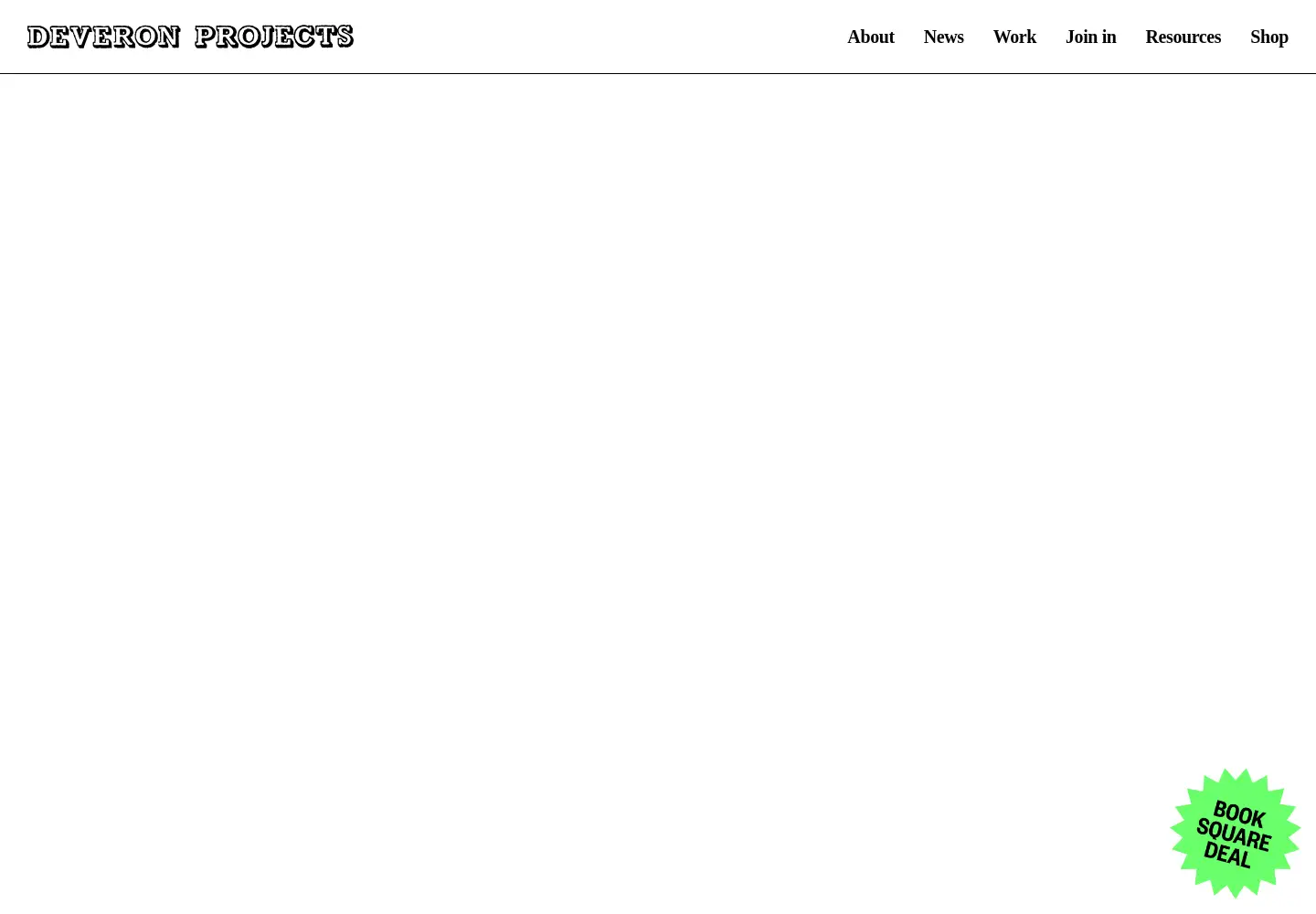 Captured homepage of deveron-projects.com in the current scan