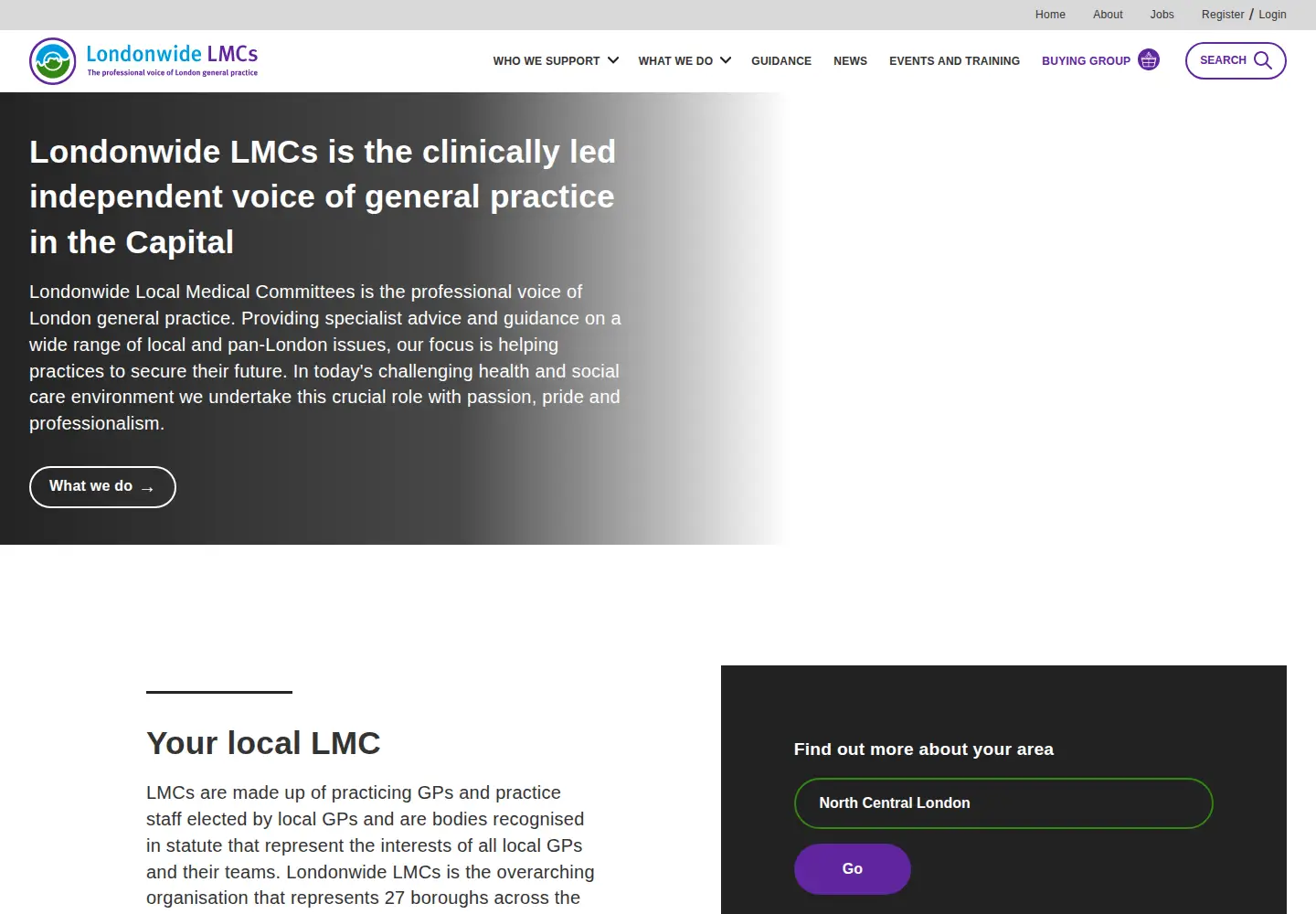 Screenshot of lmc.org.uk