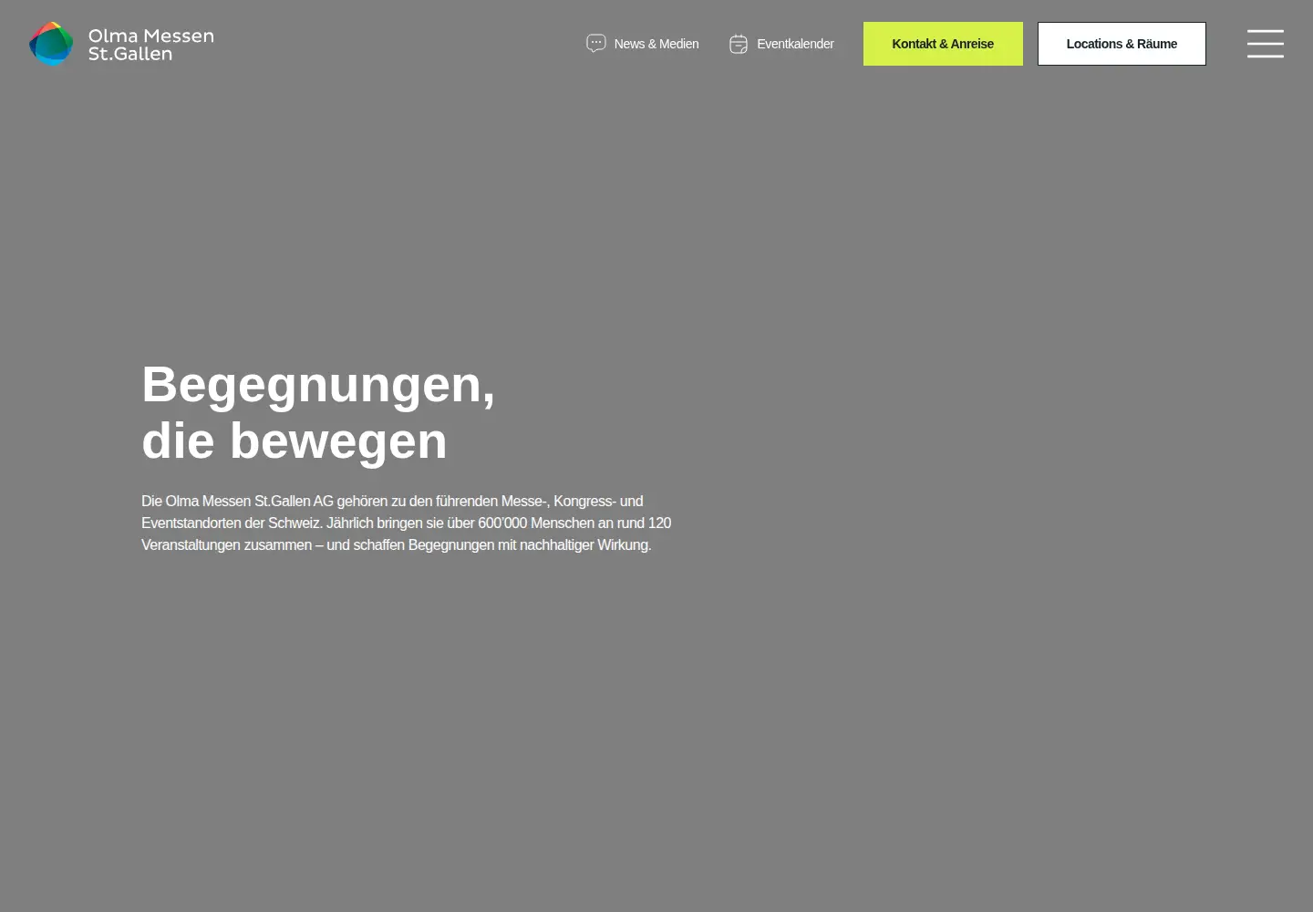 Captured homepage of olma-messen.ch in the current scan