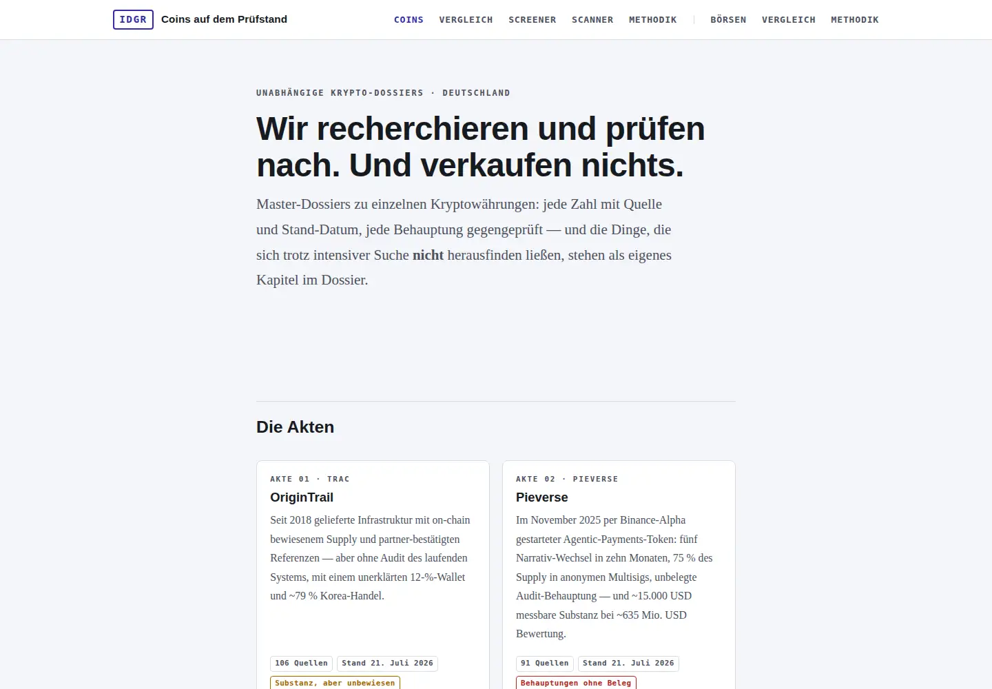 Screenshot of idgr.de
