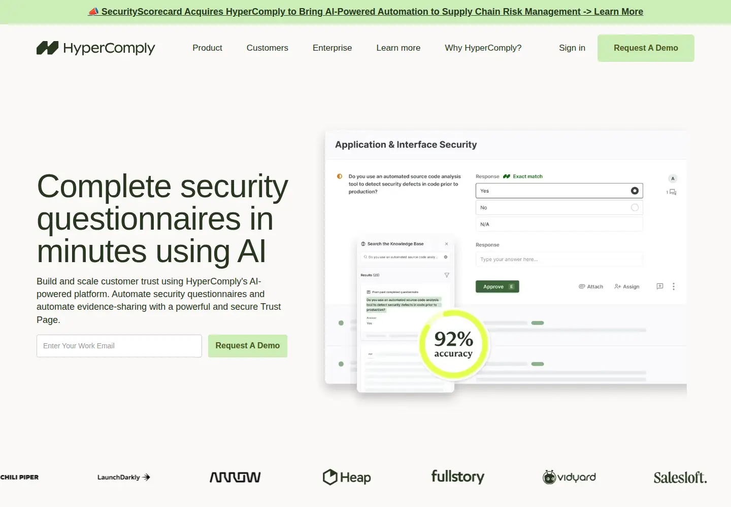 Screenshot of hypercomply.com