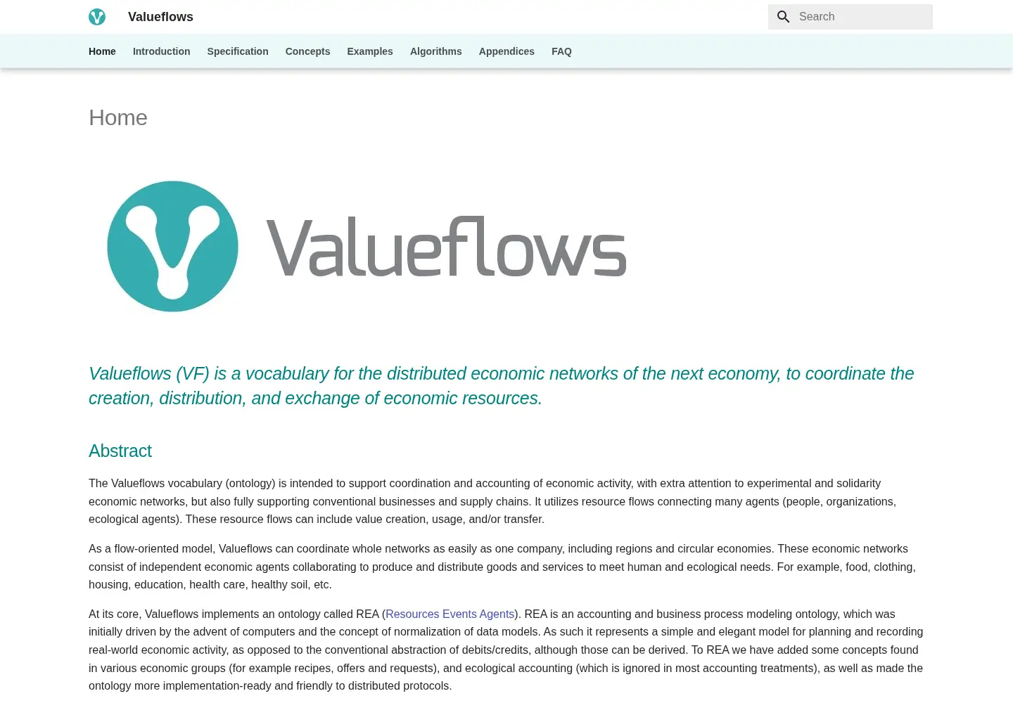 Screenshot of valueflo.ws