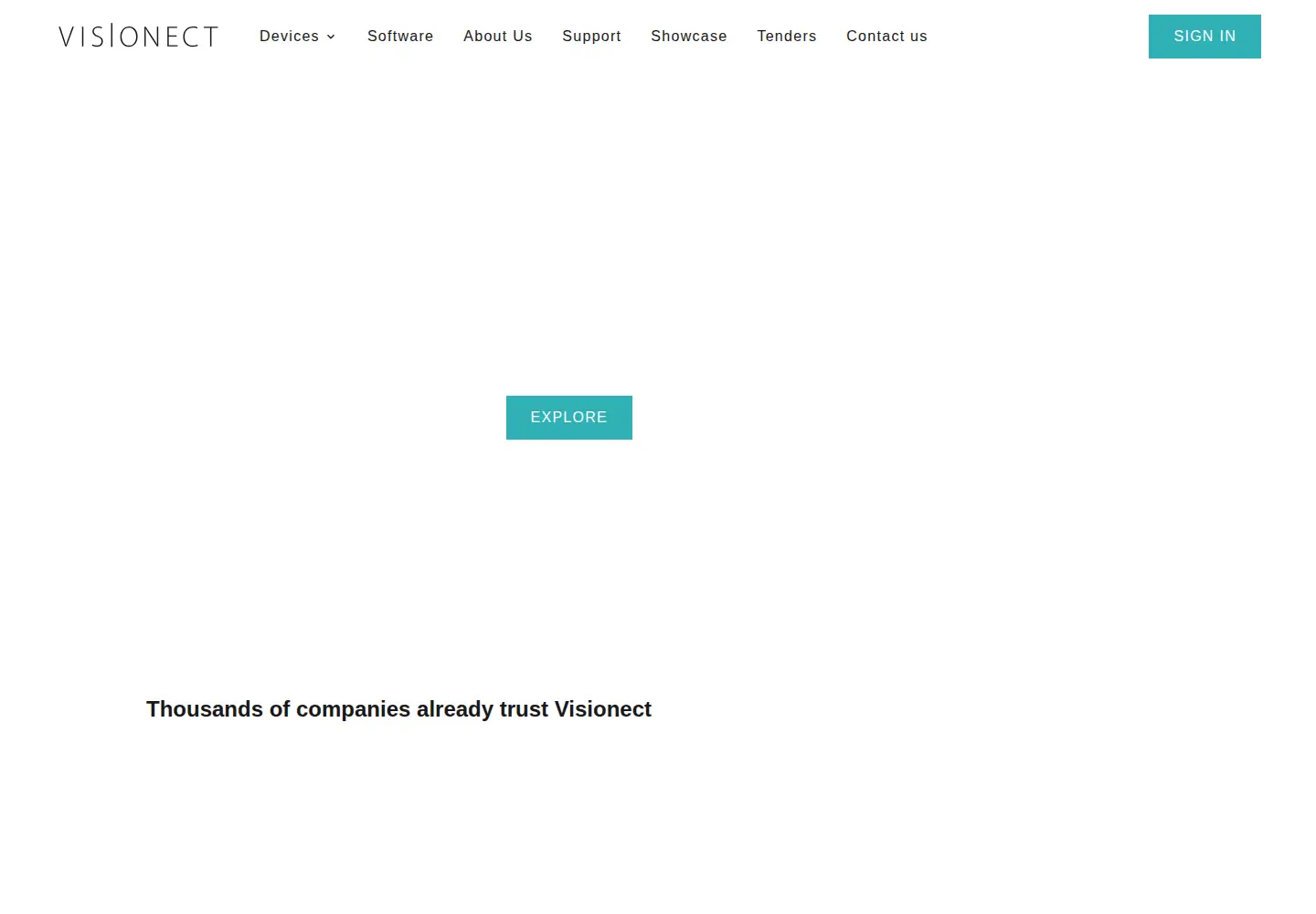 Screenshot of visionect.com