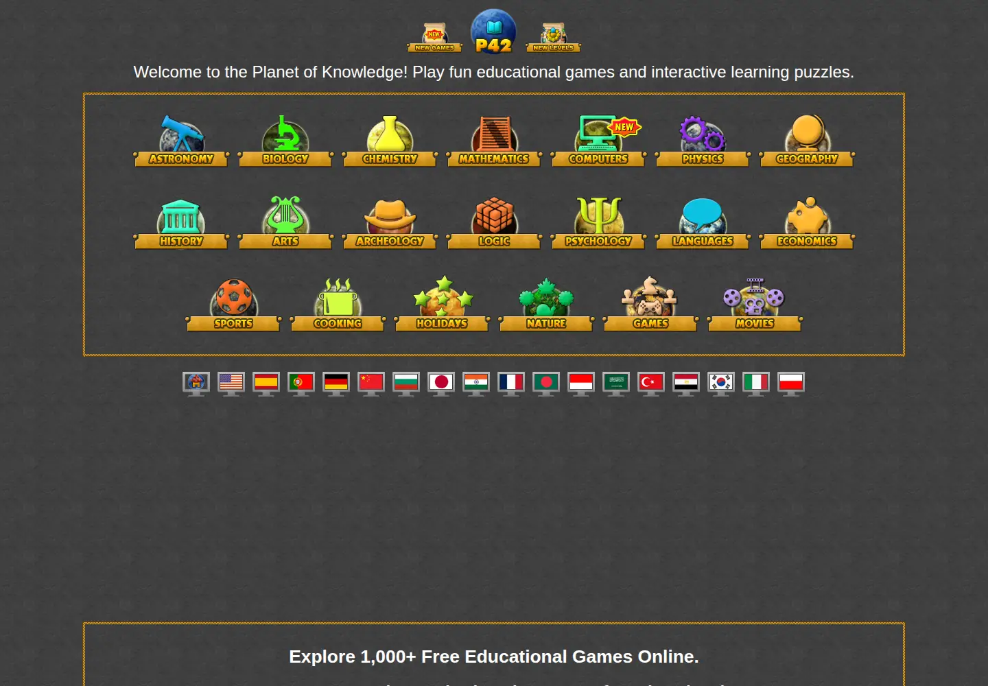 Screenshot of planeta42.com