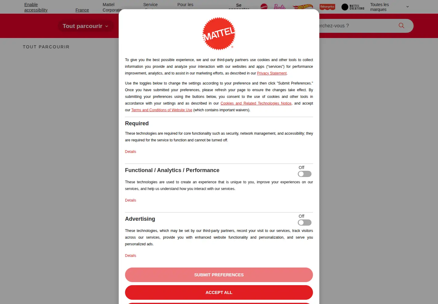 Screenshot of megabrands.com
