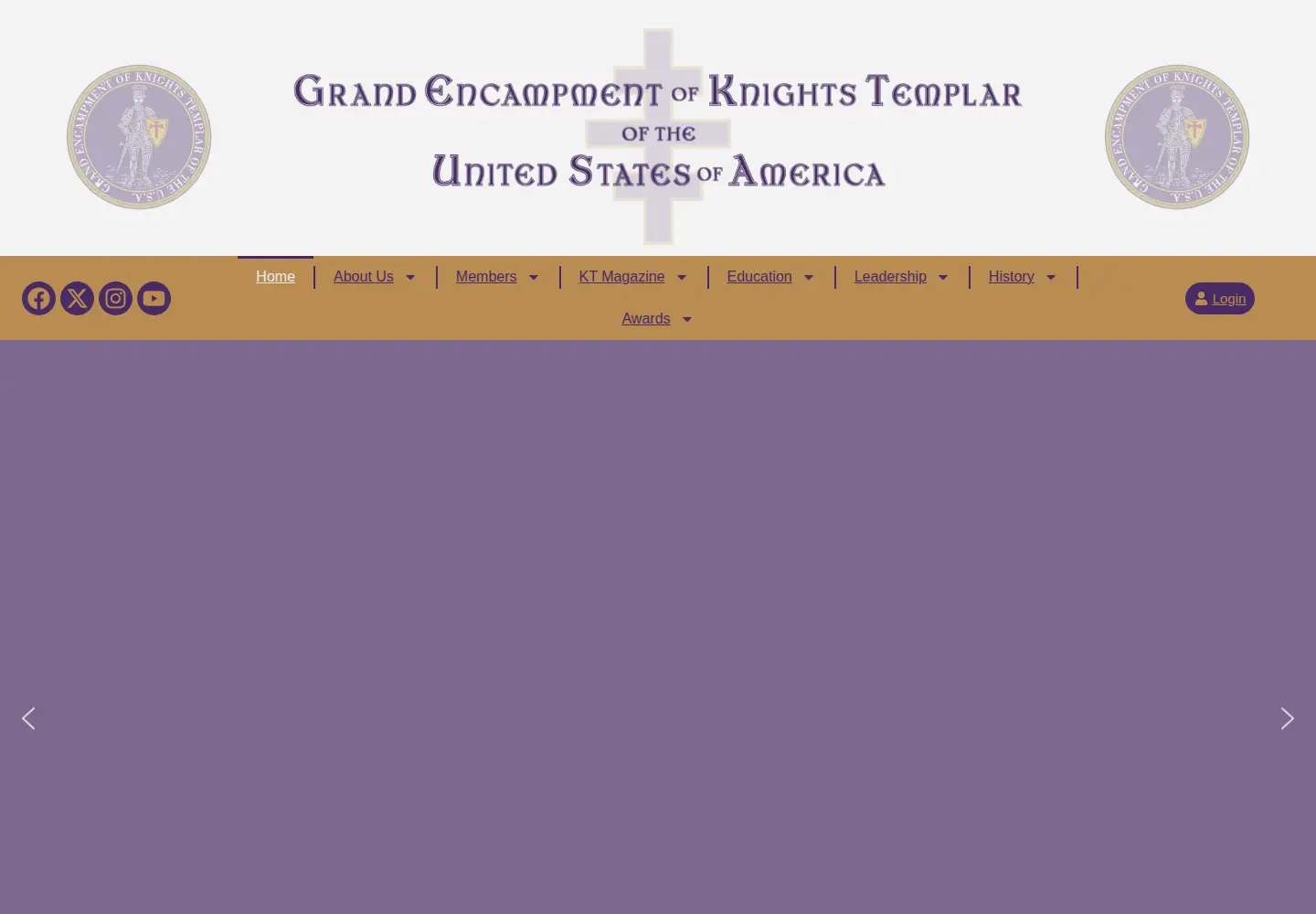 Screenshot of knightstemplar.org