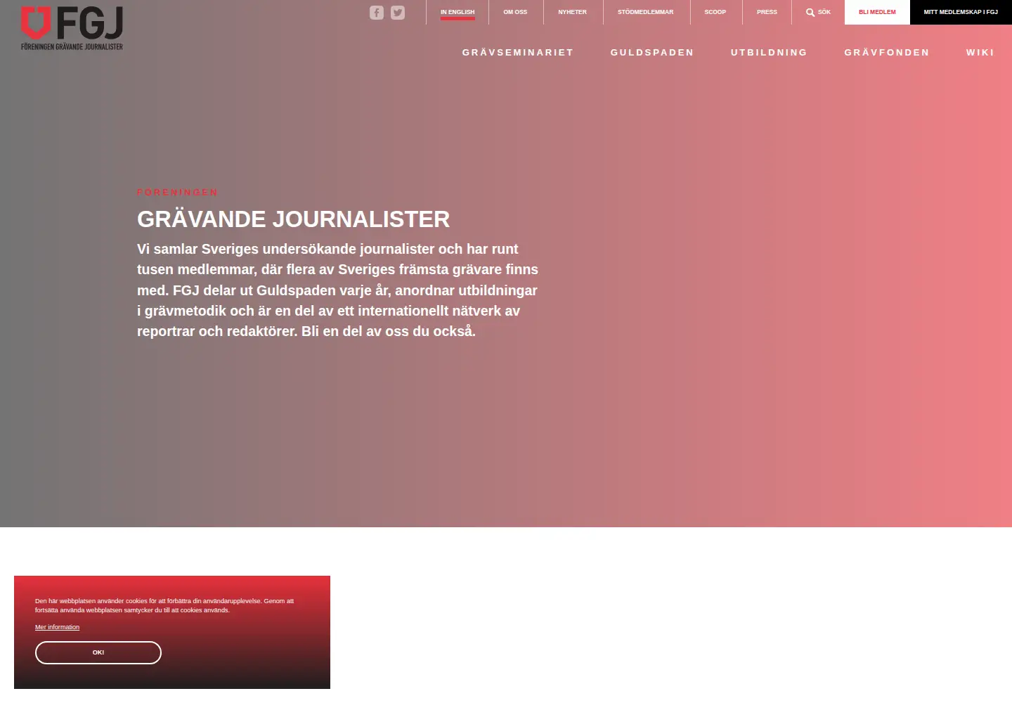 Screenshot of fgj.se