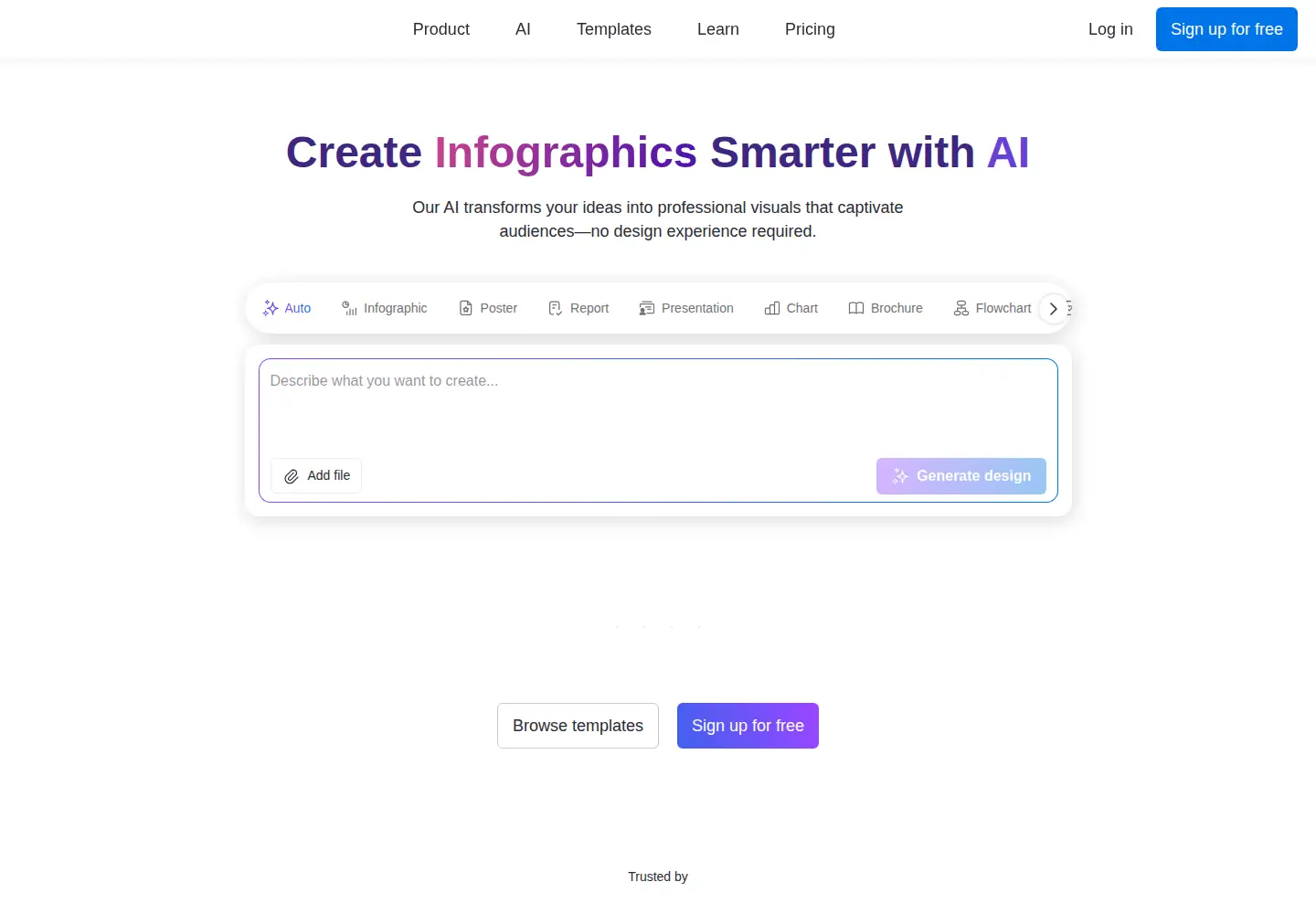 Screenshot of venngage.com