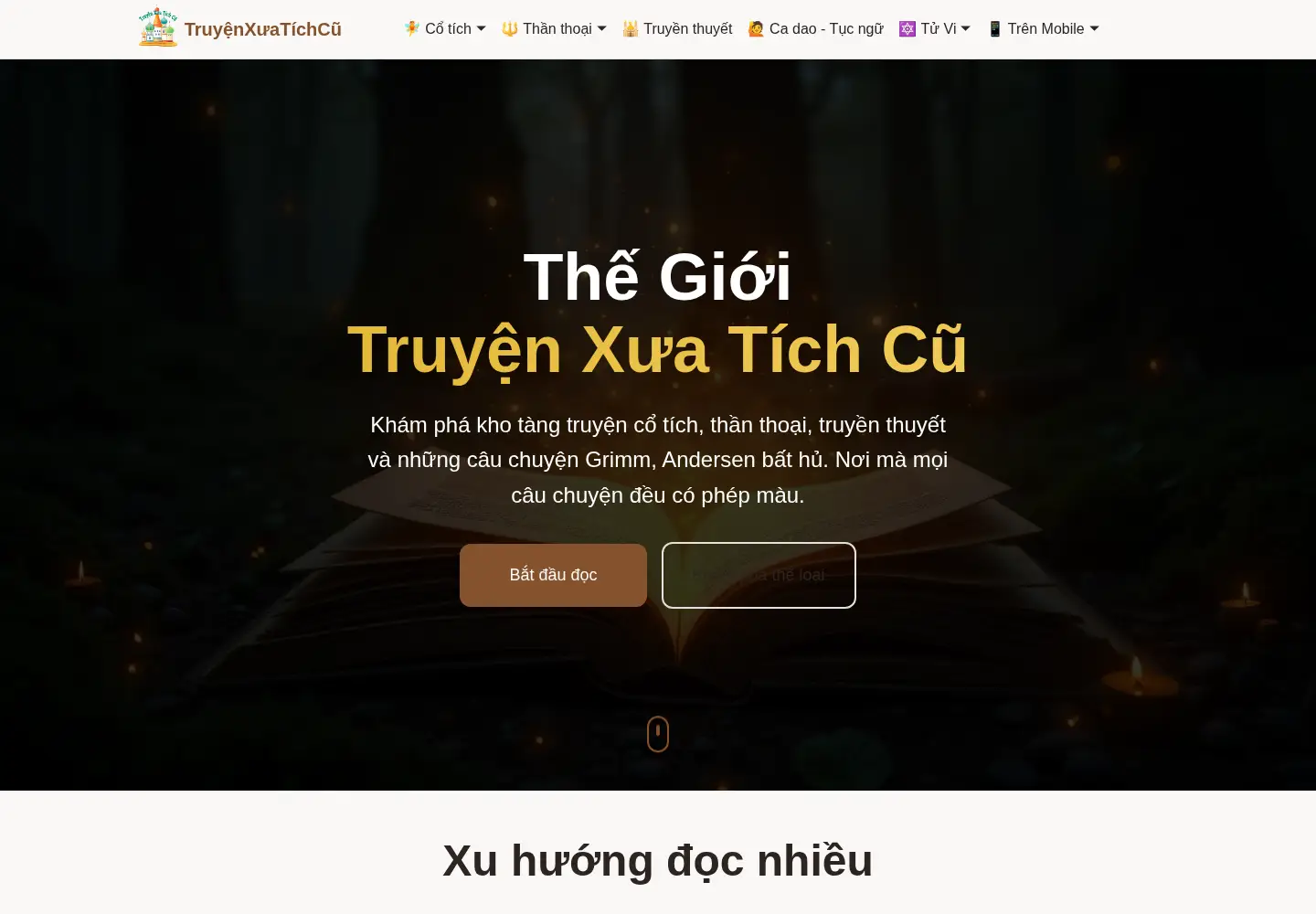 Screenshot of truyenxuatichcu.com