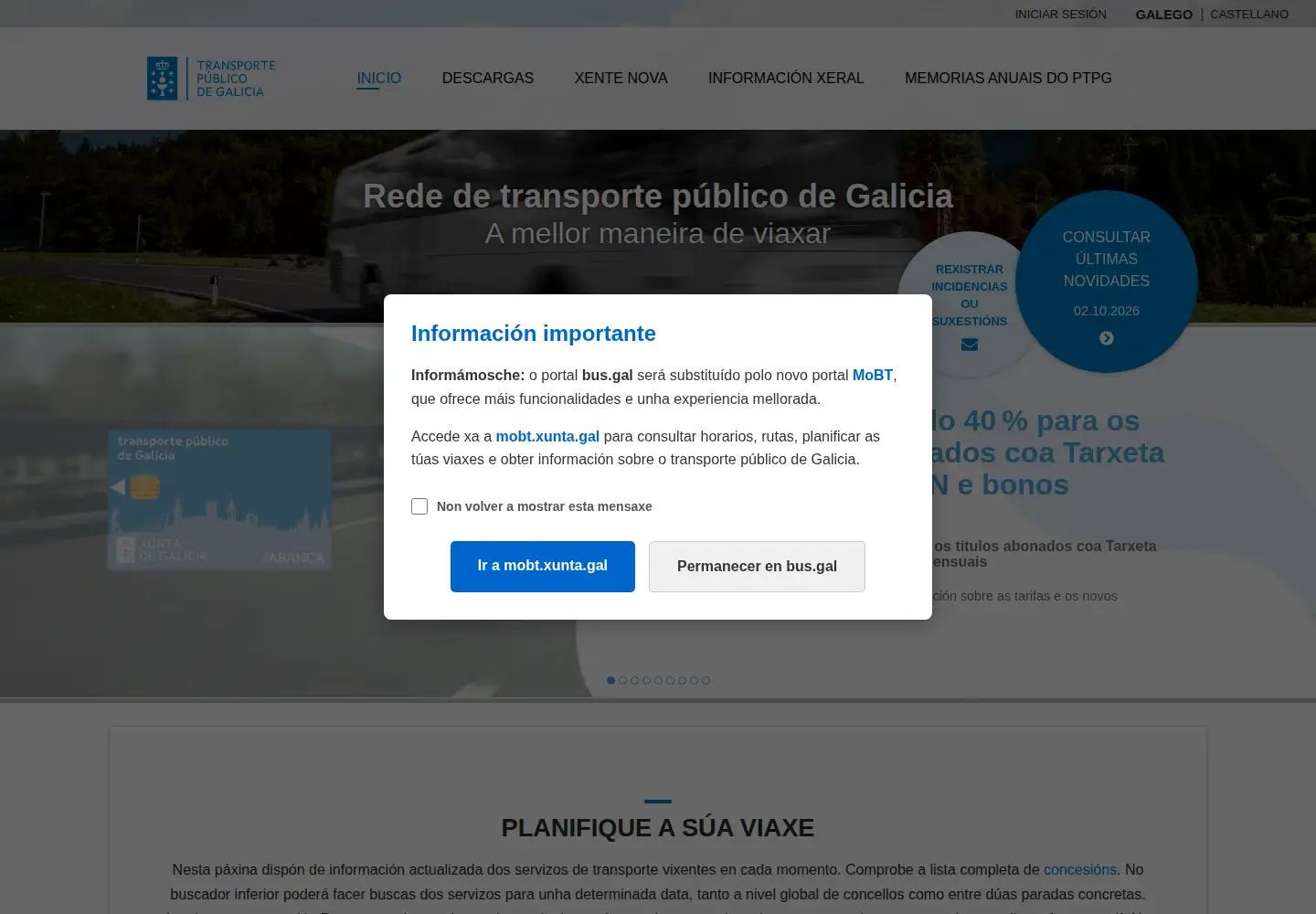 Screenshot of bus.gal