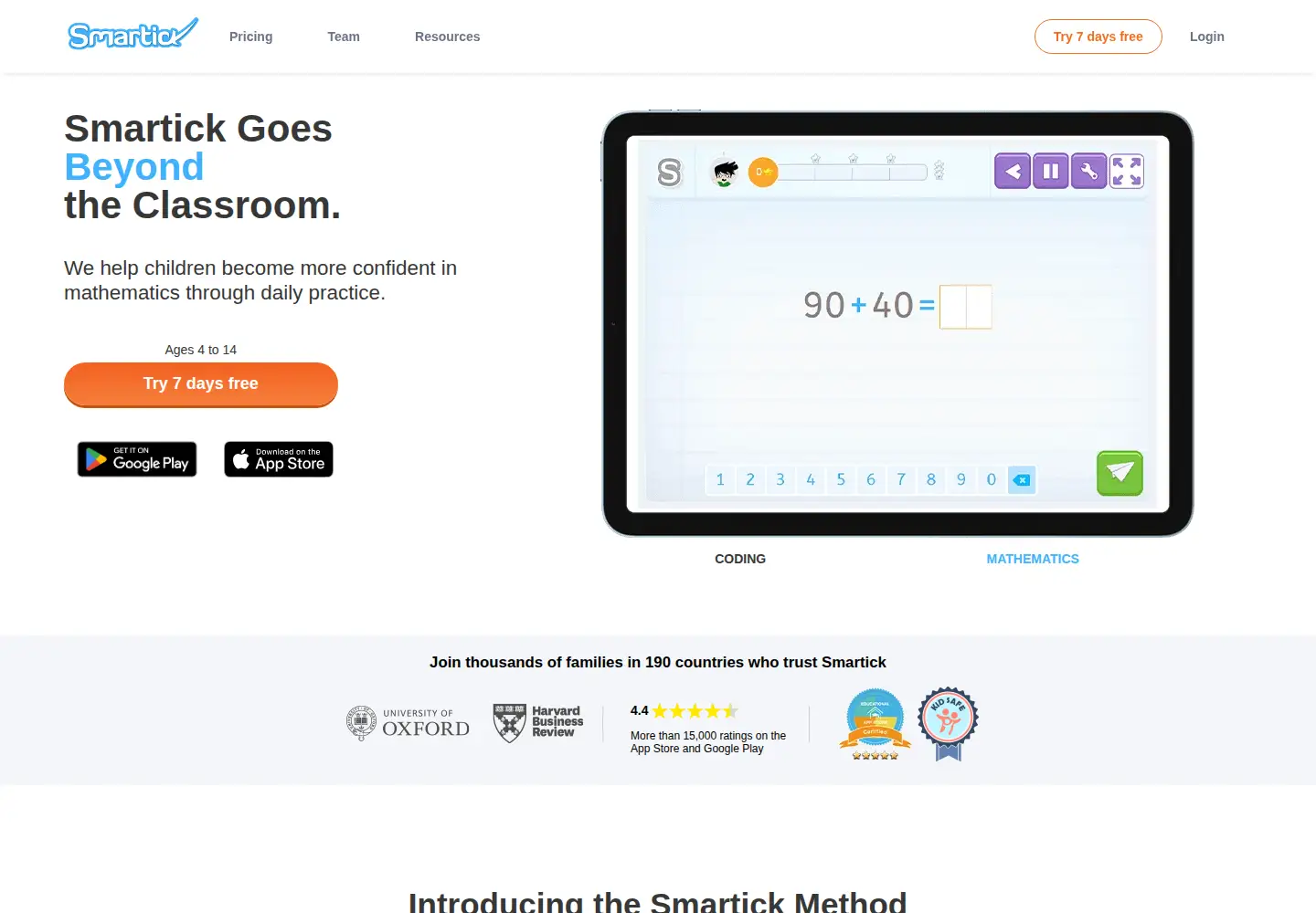 Screenshot of smartickmethod.com