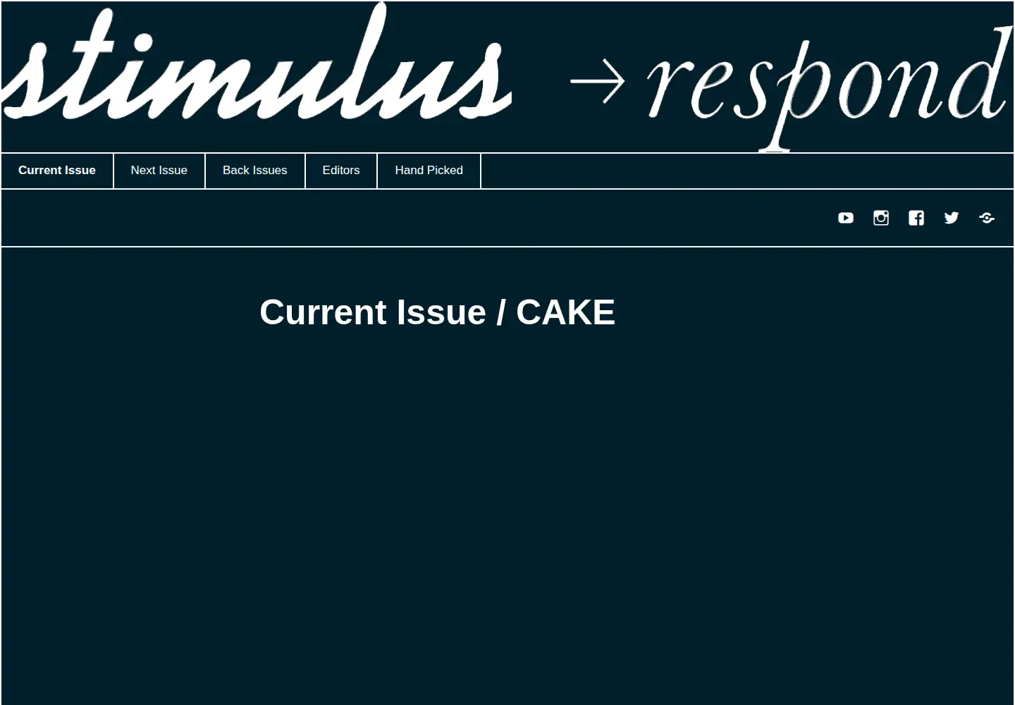 Captured homepage of stimulusrespond.com in the current scan