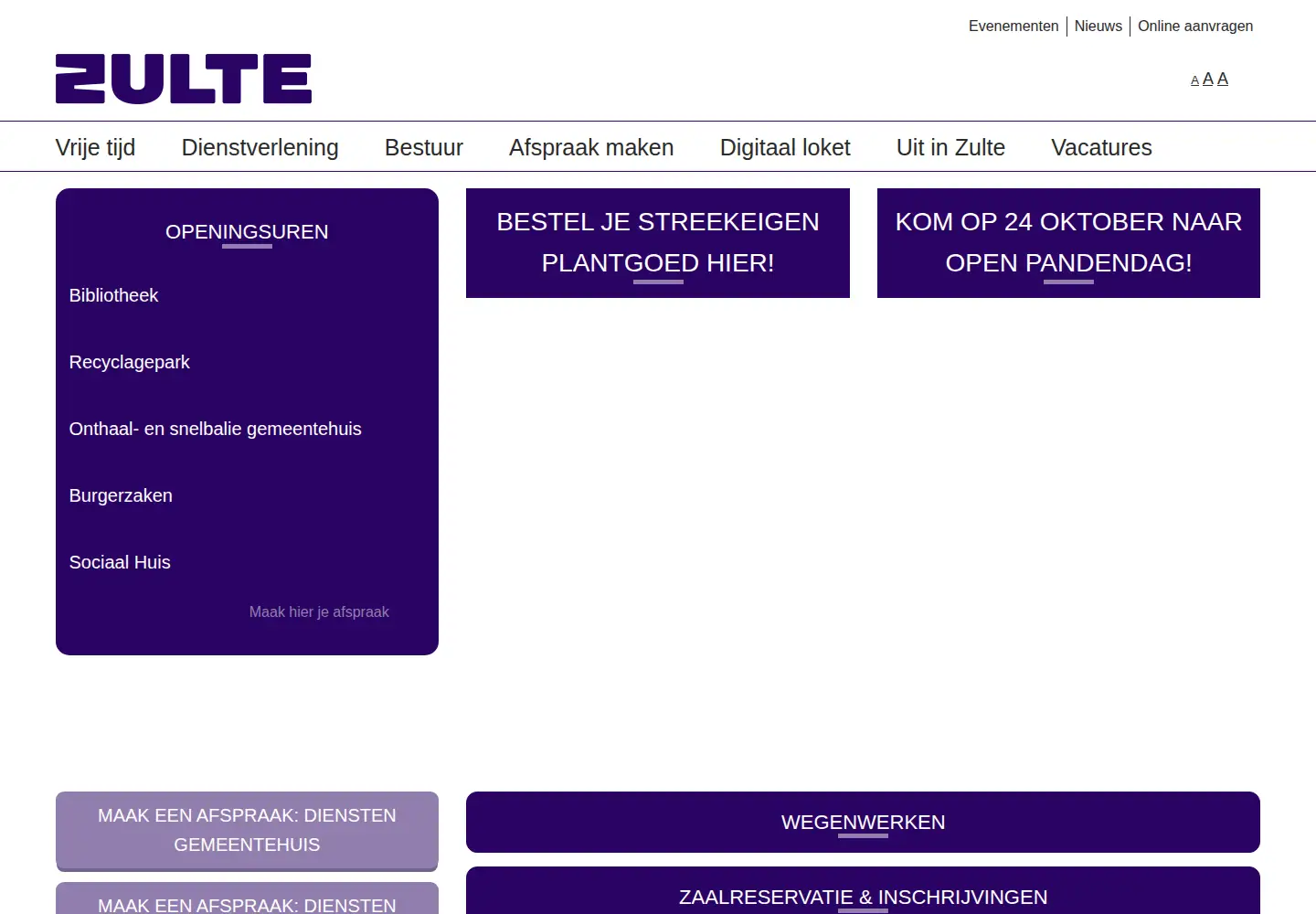 Screenshot of zulte.be