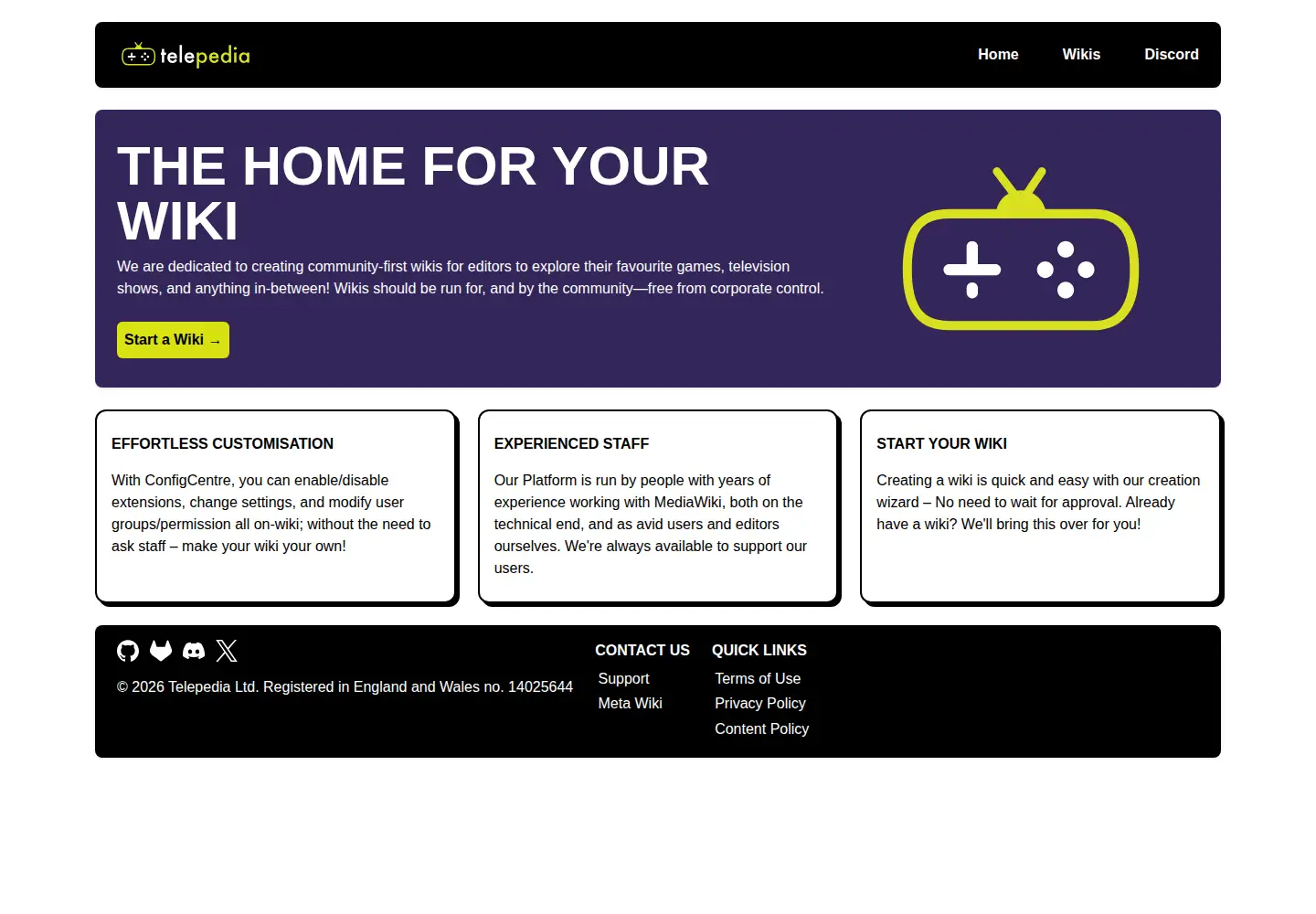 Screenshot of telepedia.net
